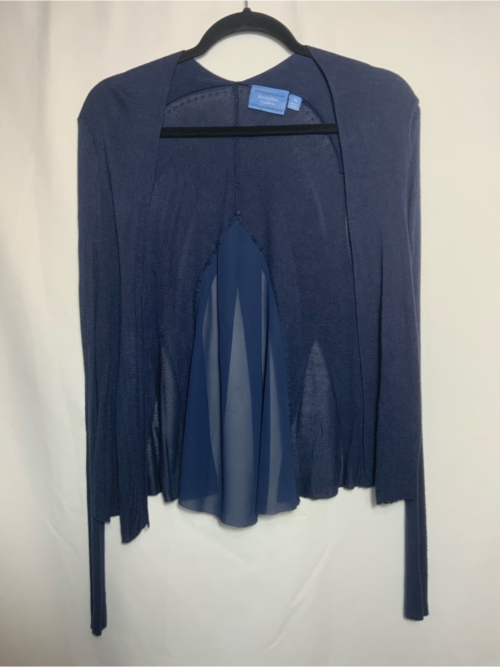 SimplyVera Vera Wang Navy Knit Top